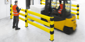 Защита на складе - виды отбойников и ограждений