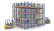 Gravity racks for pallets