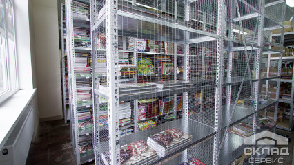 Поличкові стелажі для книжкового інтернет-магазину
                          фото
                      