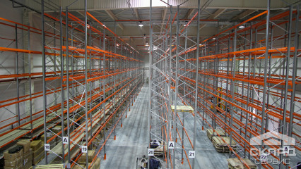 Склад для рибальських товарів. Висотні палетні стелажі фото №2 Склад для рибальських товарів. Висотні палетні стелажі
                          купити